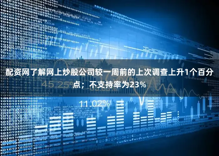 配资网了解网上炒股公司较一周前的上次调查上升1个百分点；不支持率为23%